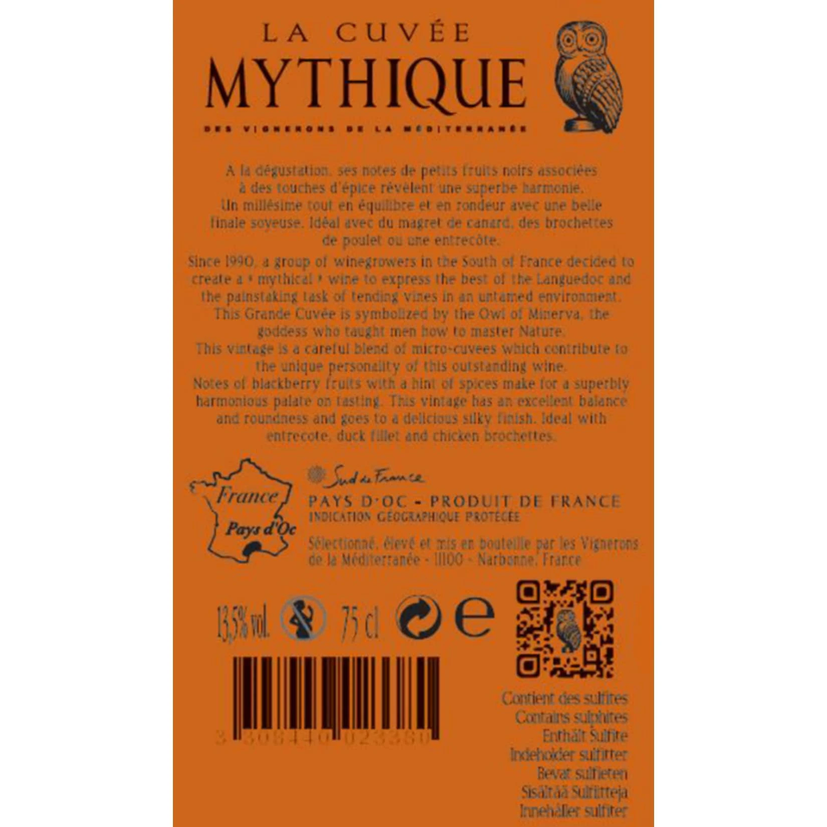 Sonstiges La Cuvée Mythique Rouge Vin Pays D'Oc IGP 13,5 % Vol 0,75 Liter 4 Sonstiges La Cuvée Mythique Rouge Vin Pays D'Oc IGP 13,5 % Vol 0,75 Liter – Bild 2