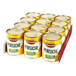 Beste Ernte Pfirsiche Leicht Gezuckert 480 G, 12er Pack
