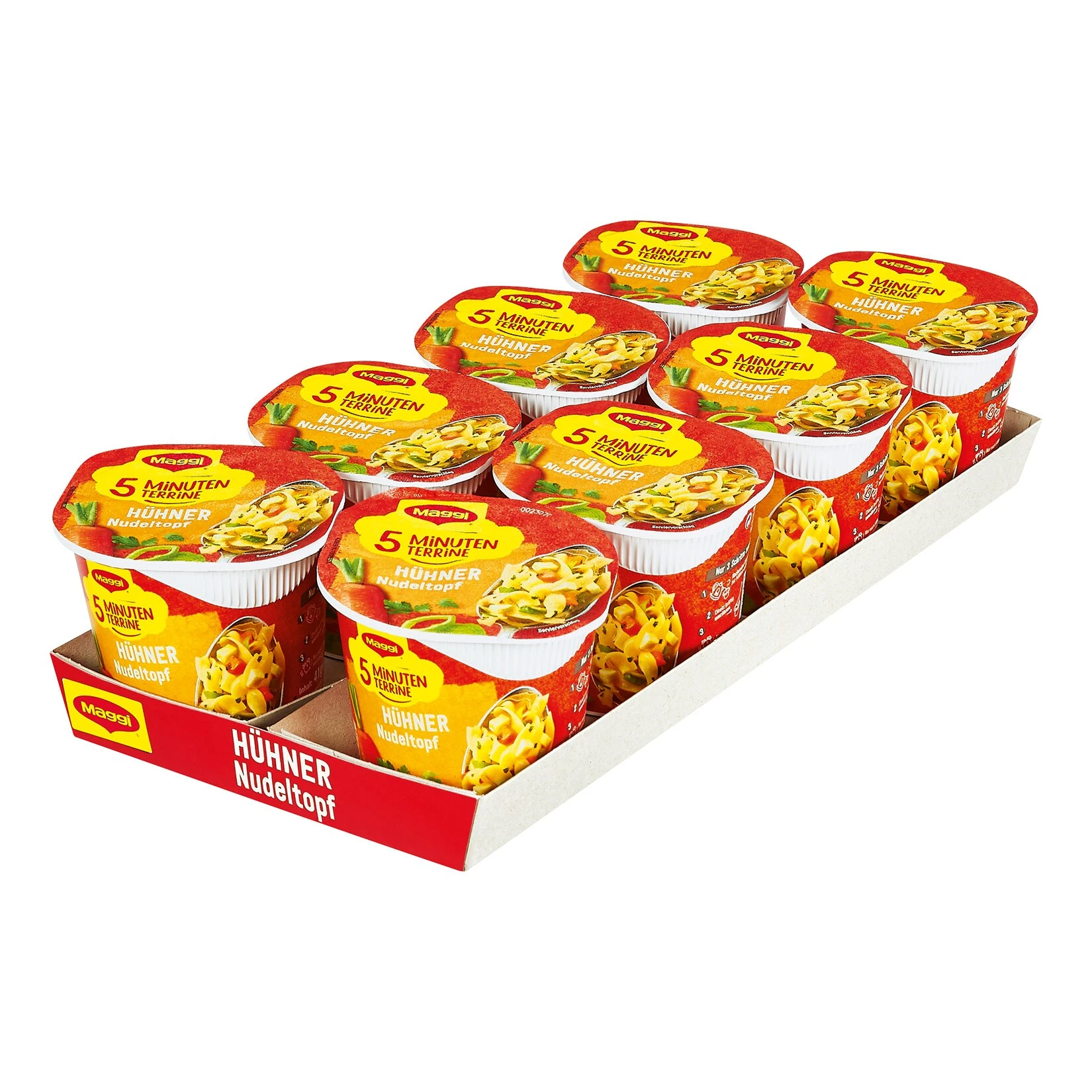 Maggi 5 Minuten Terrine Hühner-Nudeltopf 41 G, 8er Pack 3 Maggi 5 Minuten Terrine Hühner-Nudeltopf 41 G, 8er Pack