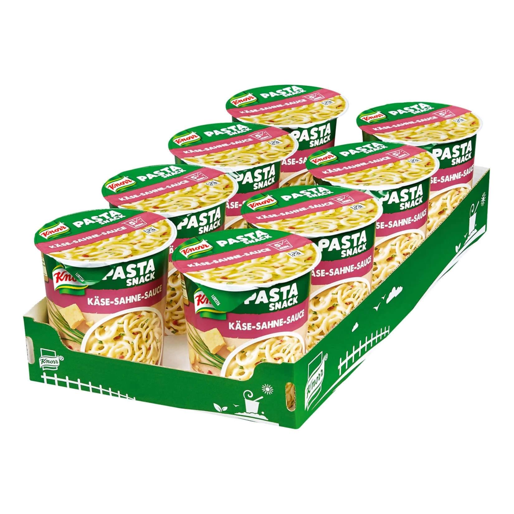 Knorr Snack Becher Spaghetti In Käse-Sahne-Sauce 71 G, 8er Pack 3 Knorr Snack Becher Spaghetti In Käse-Sahne-Sauce 71 G, 8er Pack