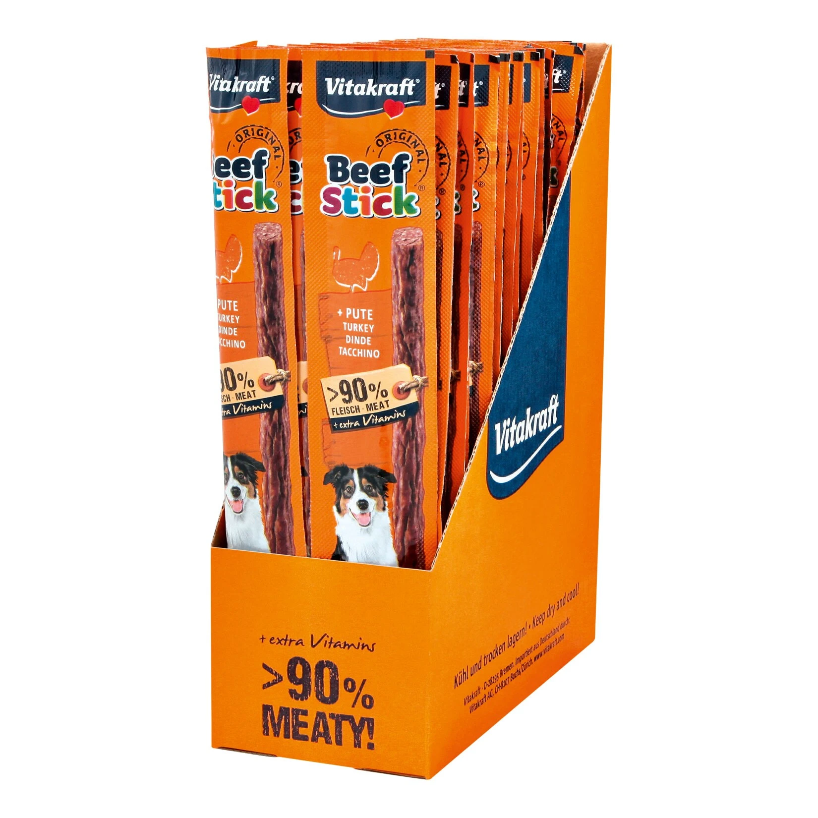 Vitakraft Hundefutter Beef Stick Pute 12 G, 50er Pack 3 Vitakraft Hundefutter Beef Stick Pute 12 G, 50er Pack
