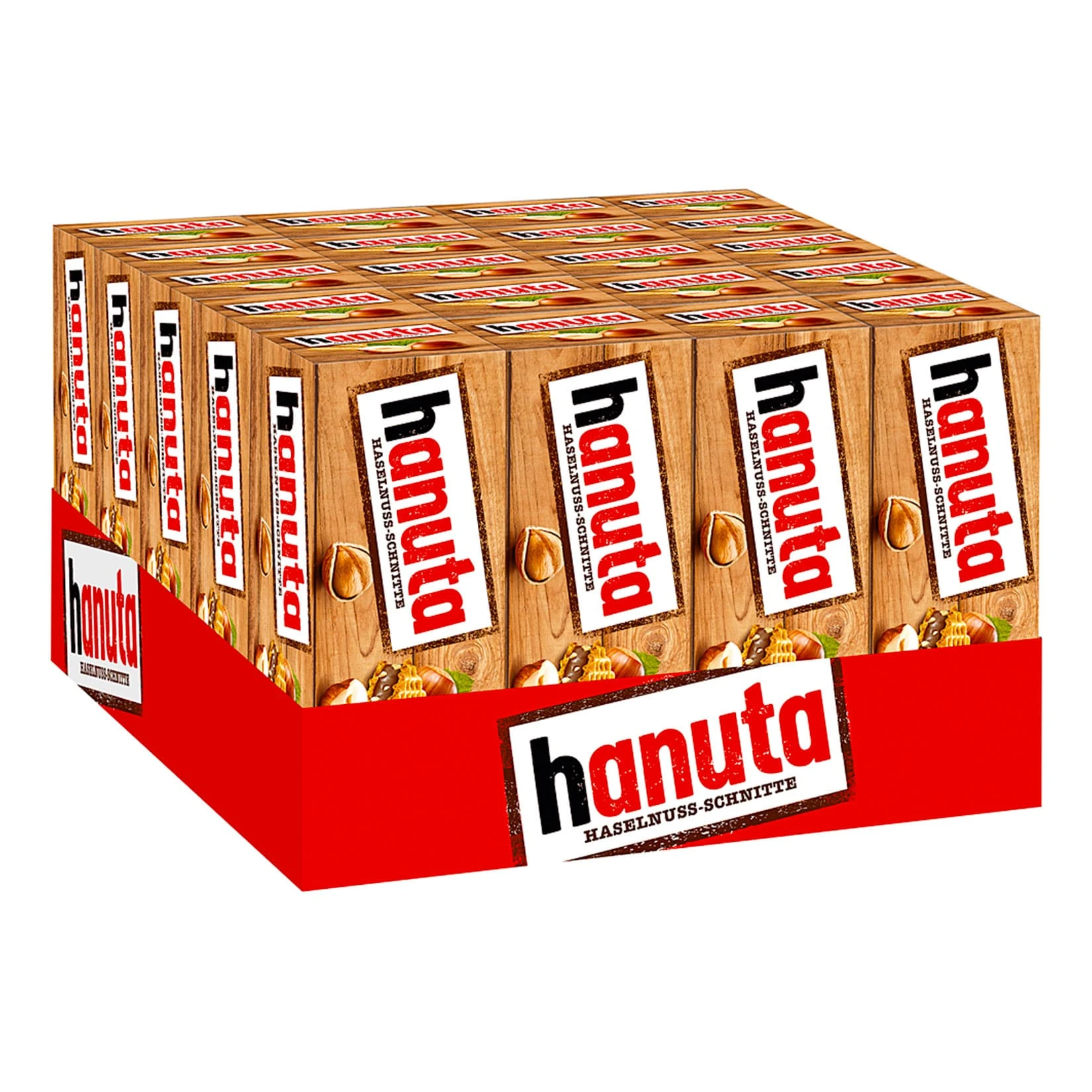Ferrero Hanuta 10 Haselnussschnitten 220 G, 20er Pack 3 Ferrero Hanuta 10 Haselnussschnitten 220 G, 20er Pack
