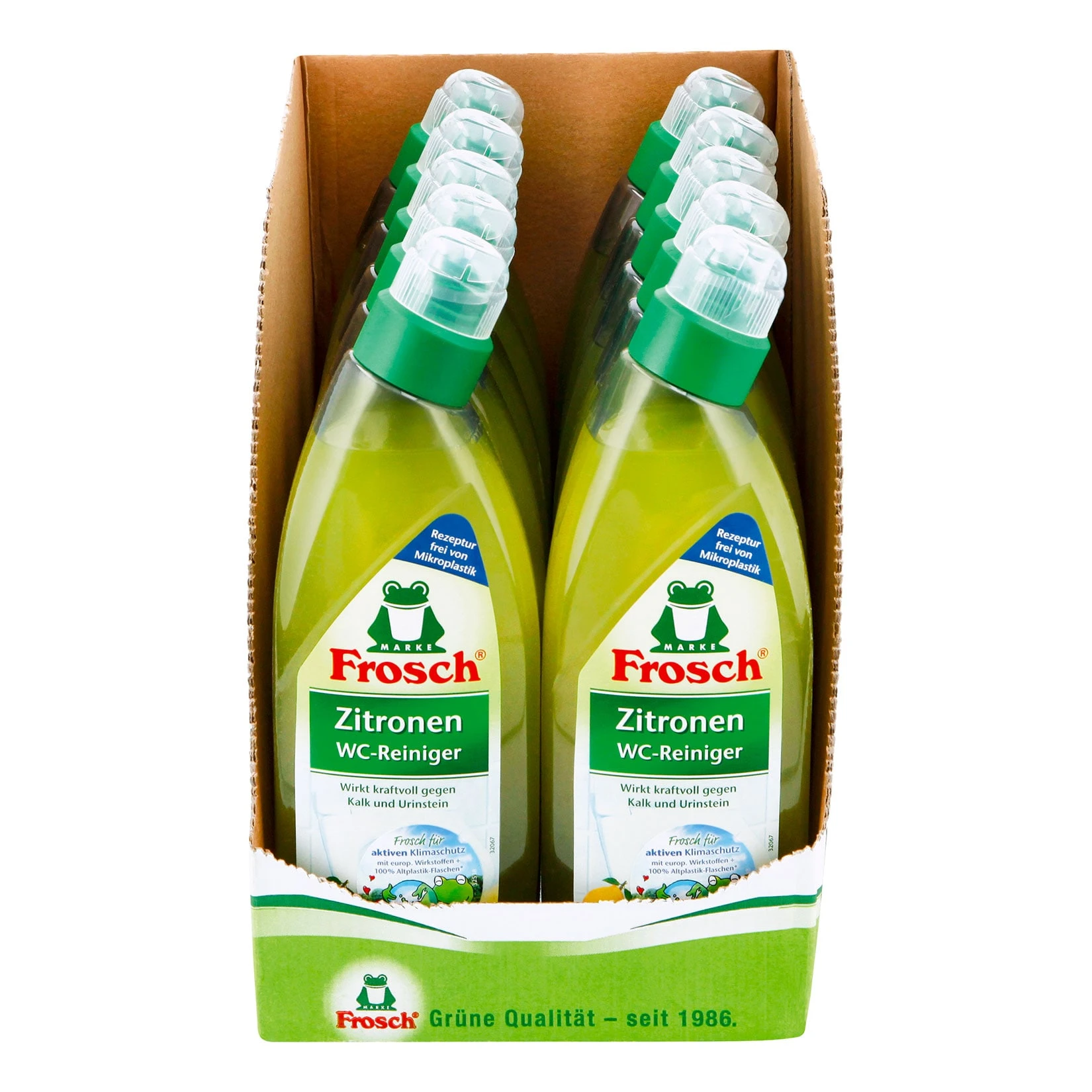 Frosch WC-Reiniger Zitrone 750 Ml, 10er Pack 3 Frosch WC-Reiniger Zitrone 750 Ml, 10er Pack
