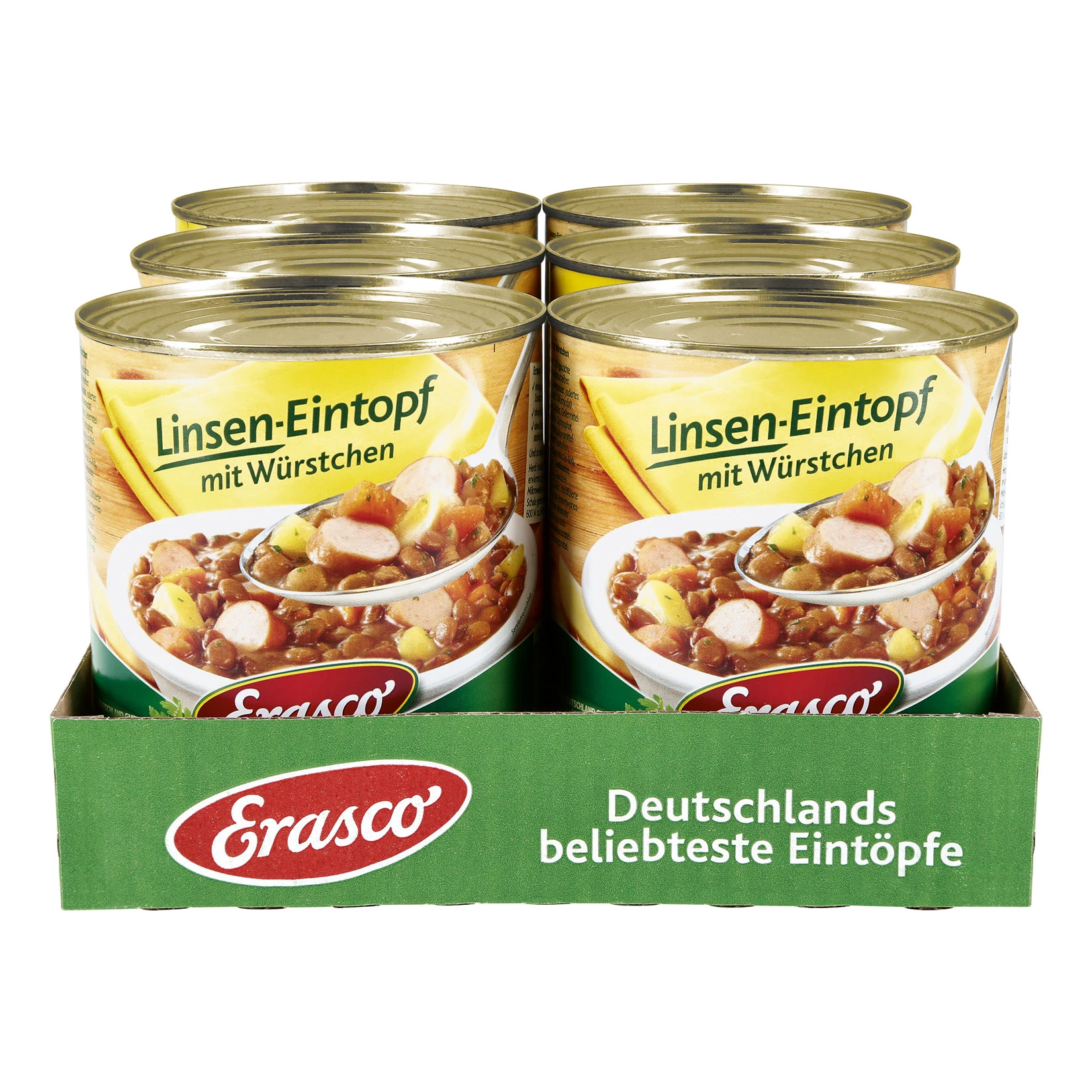 Erasco Linsen-Eintopf Mit Würstchen 800 G, 6er Pack 3 Erasco Linsen-Eintopf Mit Würstchen 800 G, 6er Pack