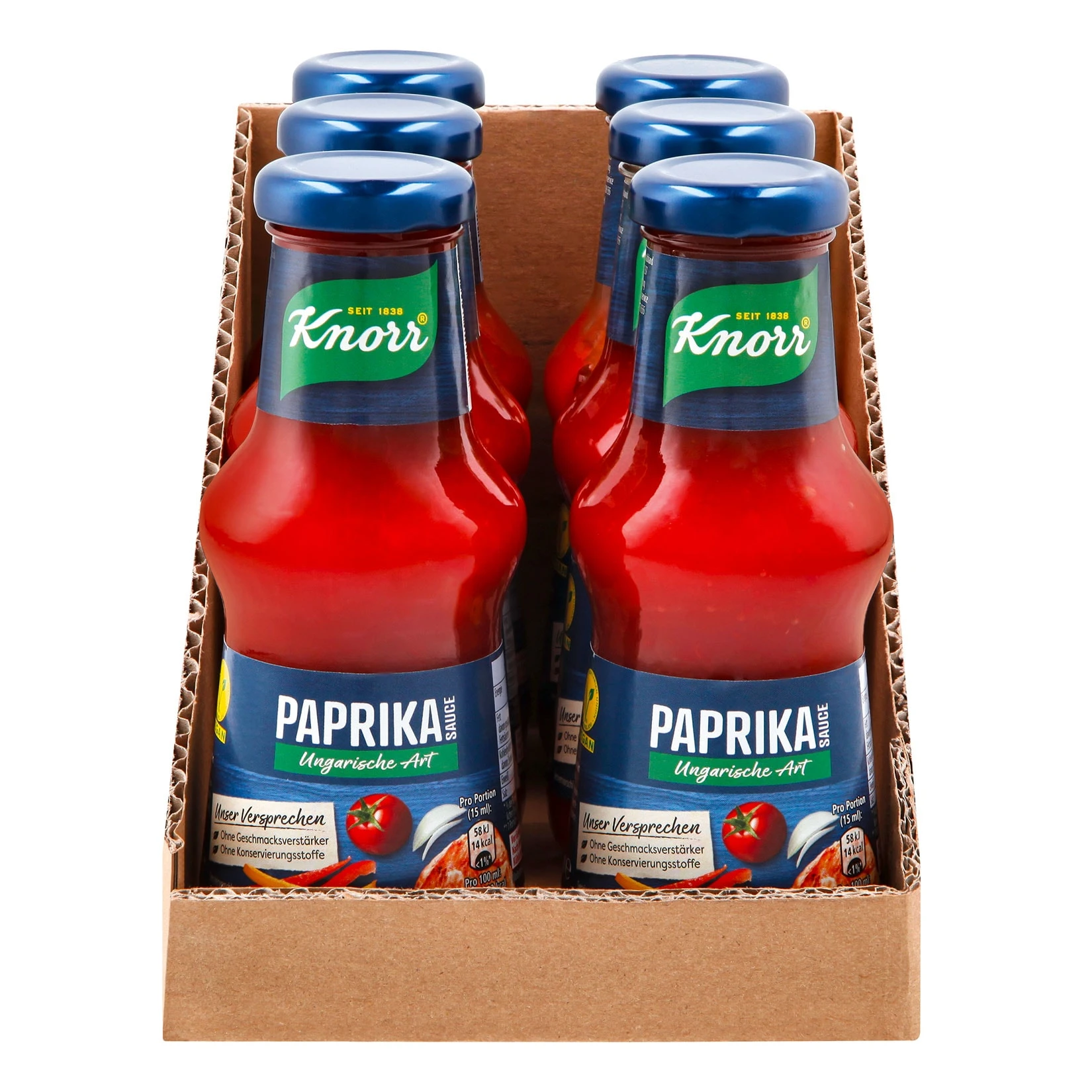 Knorr Paprikasauce Ungarische Art 250 Ml, 6er Pack 3 Knorr Paprikasauce Ungarische Art 250 Ml, 6er Pack