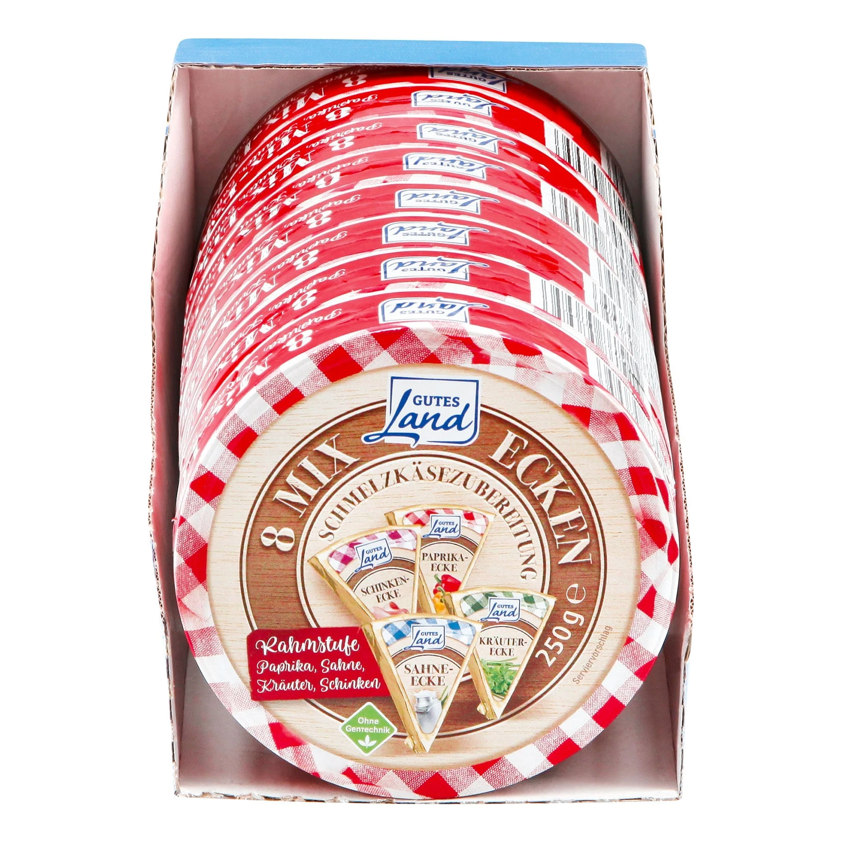 Gutes Land Runddose Käse-Mix Ohne Gentechnik 250 G, 8er Pack 3 Gutes Land Runddose Käse-Mix Ohne Gentechnik 250 G, 8er Pack