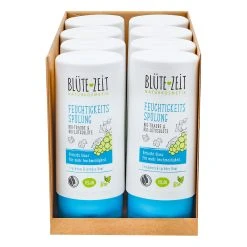 Blütezeit BLÜTE-ZEIT Feuchtigkeits Spülung Bio-Traube & Bio-Lotusblüte 200 Ml, 8er Pack