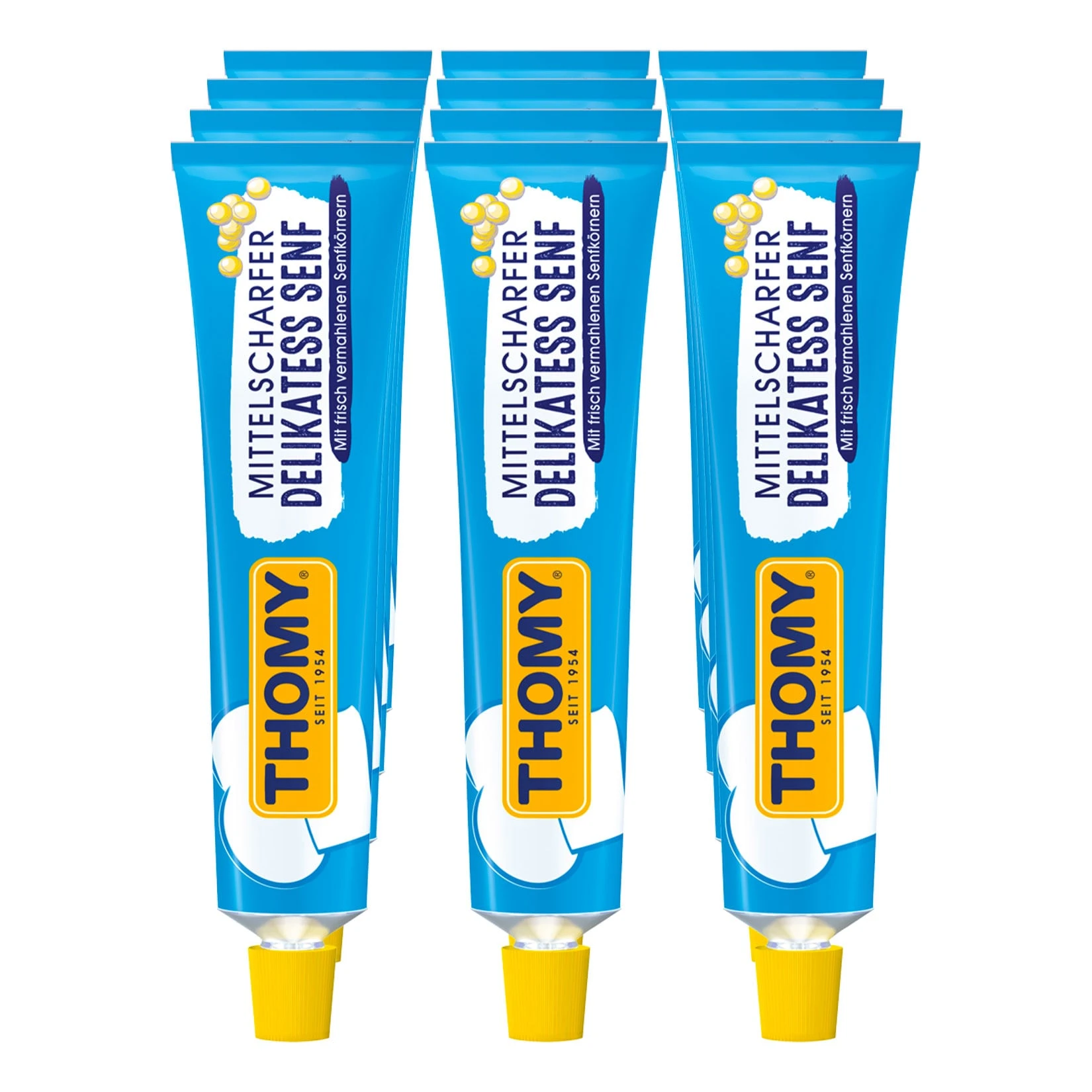 Thomy Delikatess Senf Mittelscharf 200 Ml, 12er Pack 3 Thomy Delikatess Senf Mittelscharf 200 Ml, 12er Pack