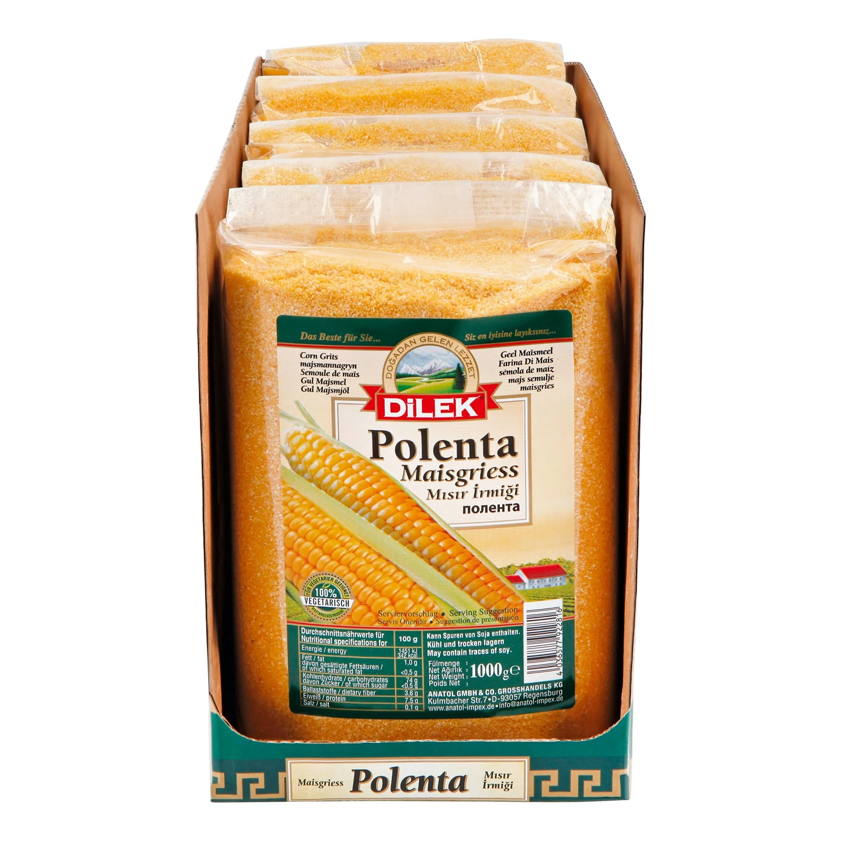 Dilek Polenta Maisgrieß 1000 G, 5er Pack 3 Dilek Polenta Maisgrieß 1000 G, 5er Pack