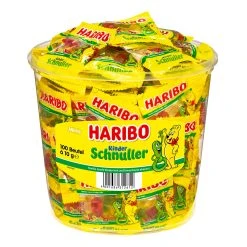 Haribo Kinder Schnuller Minis - 100 Stück Im Eimer, 1kg