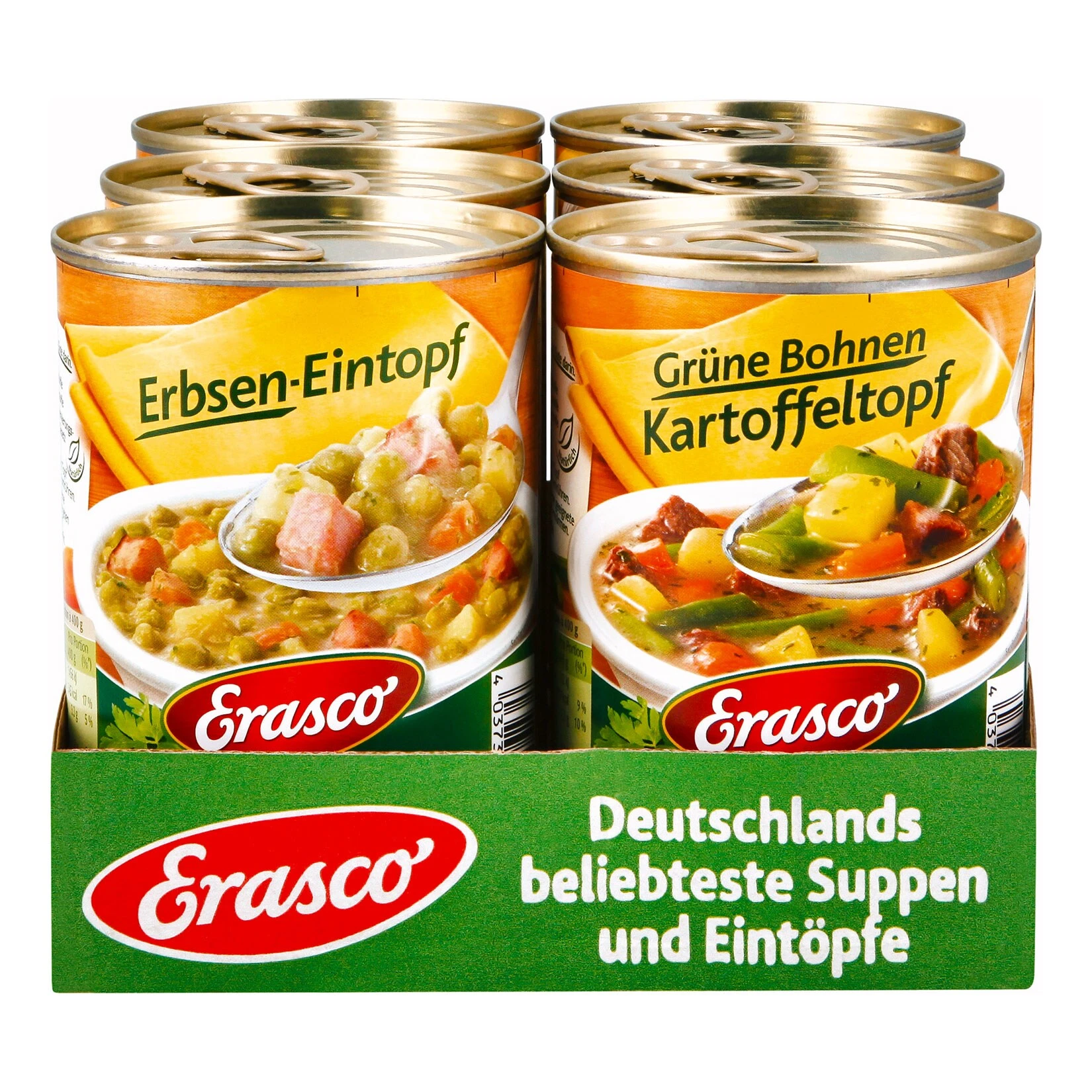 Erasco Eintöpfe 400 G, Verschiedene Sorten, 6er Pack 3 Erasco Eintöpfe 400 G, Verschiedene Sorten, 6er Pack