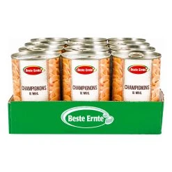 Beste Ernte Okechamp Champignons 3. Wahl Scheiben 170 G, 12er Pack