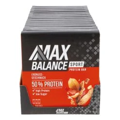 Maxbalance 50% Sport Proteinriegel Erdnuss 3 X 45 G , 15er Pack