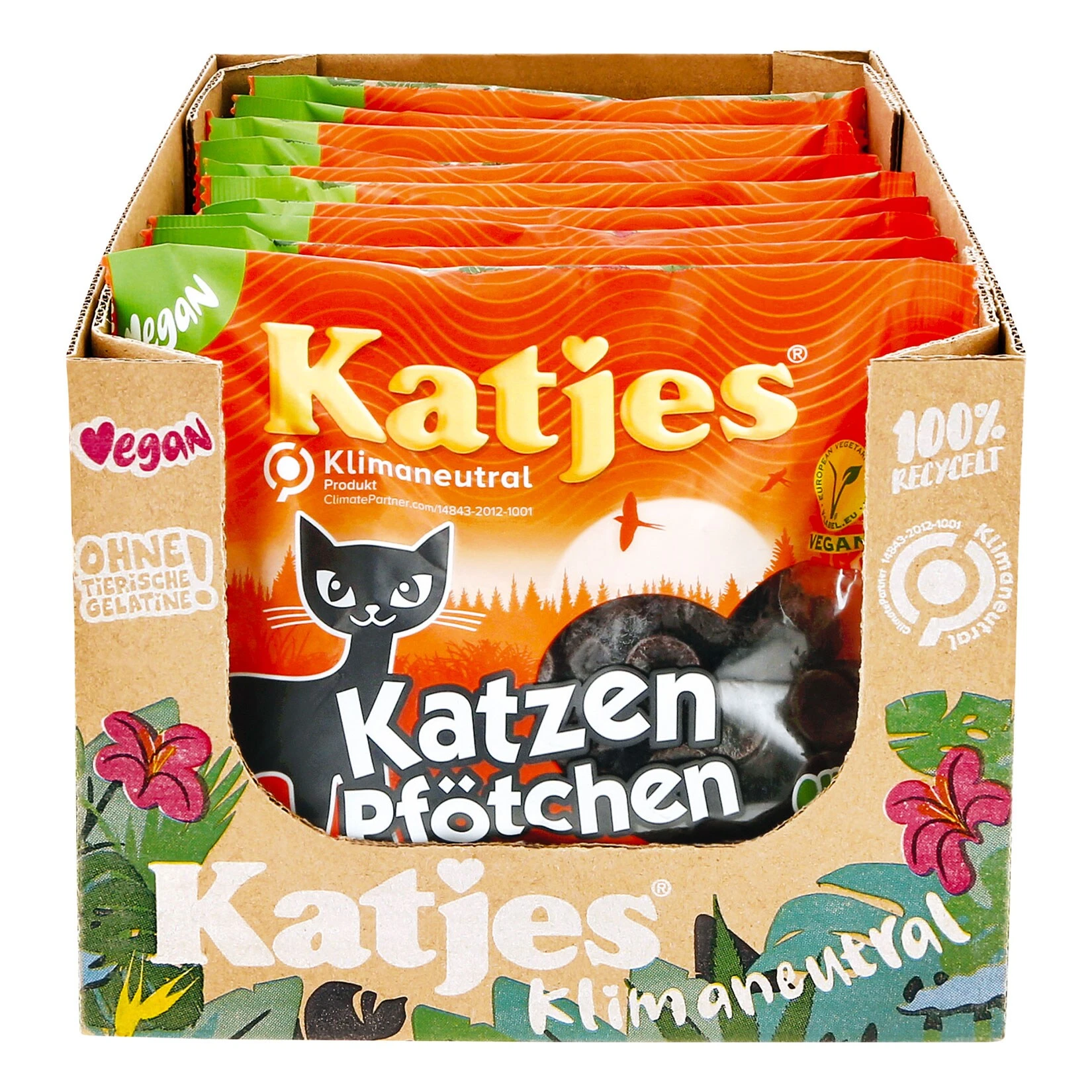 Katjes Lakritz Katzen Pfötchen 200 G, 20er Pack 3 Katjes Lakritz Katzen Pfötchen 200 G, 20er Pack