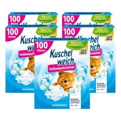 Sonstiges Kuschelweich Vollwaschmittel Pulver Sommerwind 19 WL, 5er Pack