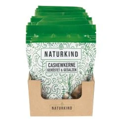 NATURKIND Bio Cashewkerne 125 G, 10er Pack