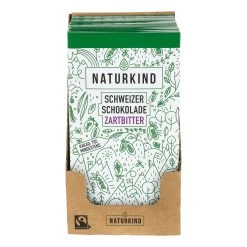 NATURKIND Bio Fairtrade Tafelschokolade Zartbitter 100 G, 12er Pack