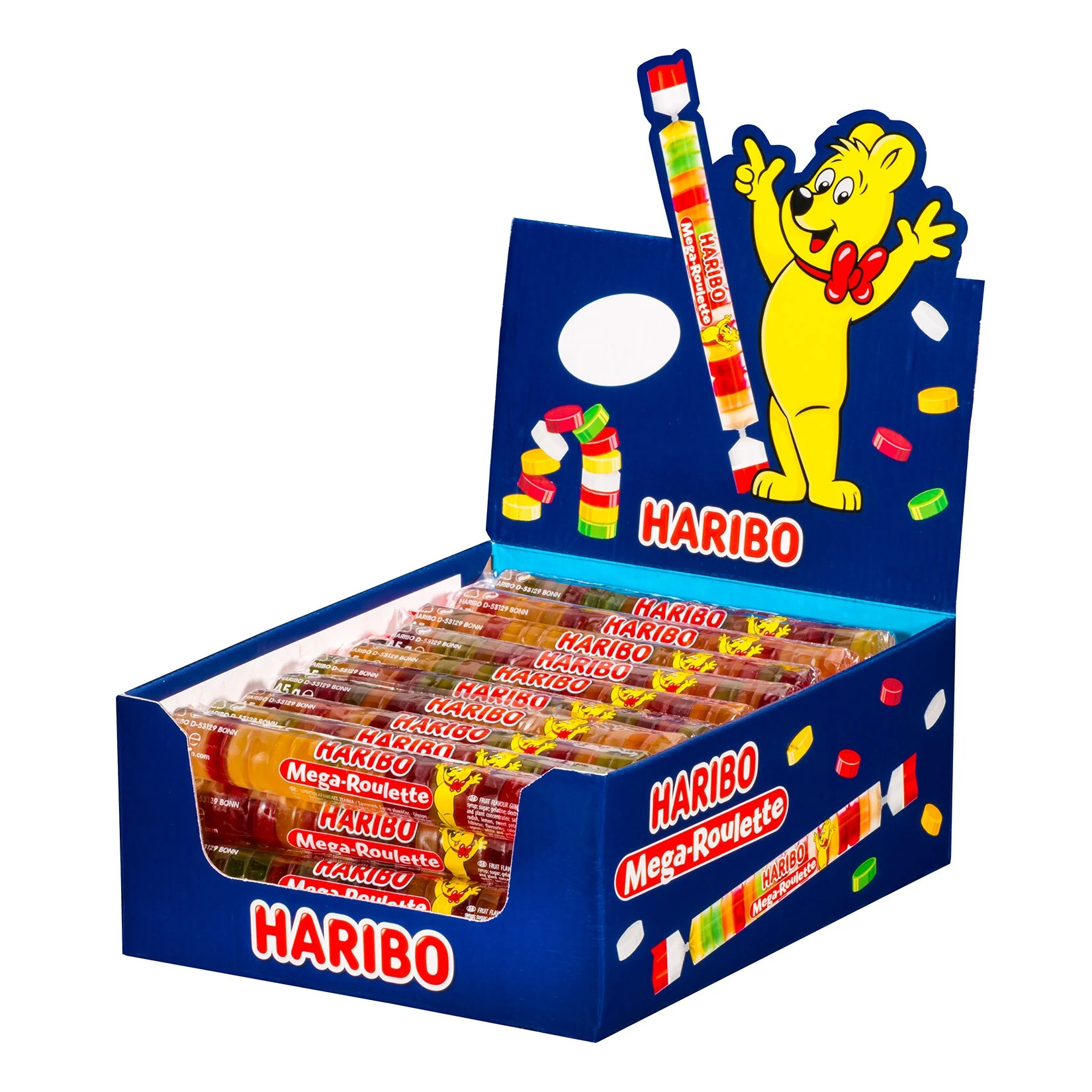 Haribo Mega Roulette Rolle 45 G, 40er Pack 3 Haribo Mega Roulette Rolle 45 G, 40er Pack