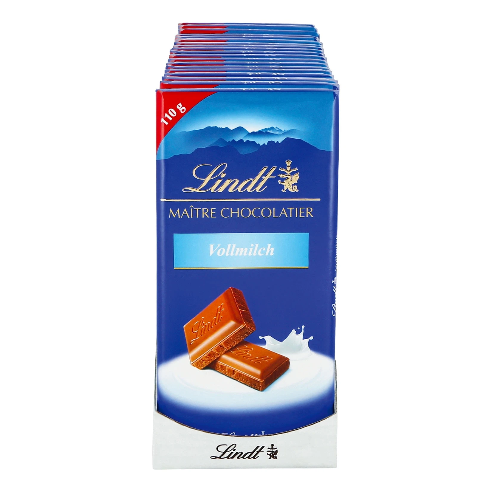 Lindt Maitre Tafelschokolade Vollmilch 110 G, 20er Pack 3 Lindt Maitre Tafelschokolade Vollmilch 110 G, 20er Pack