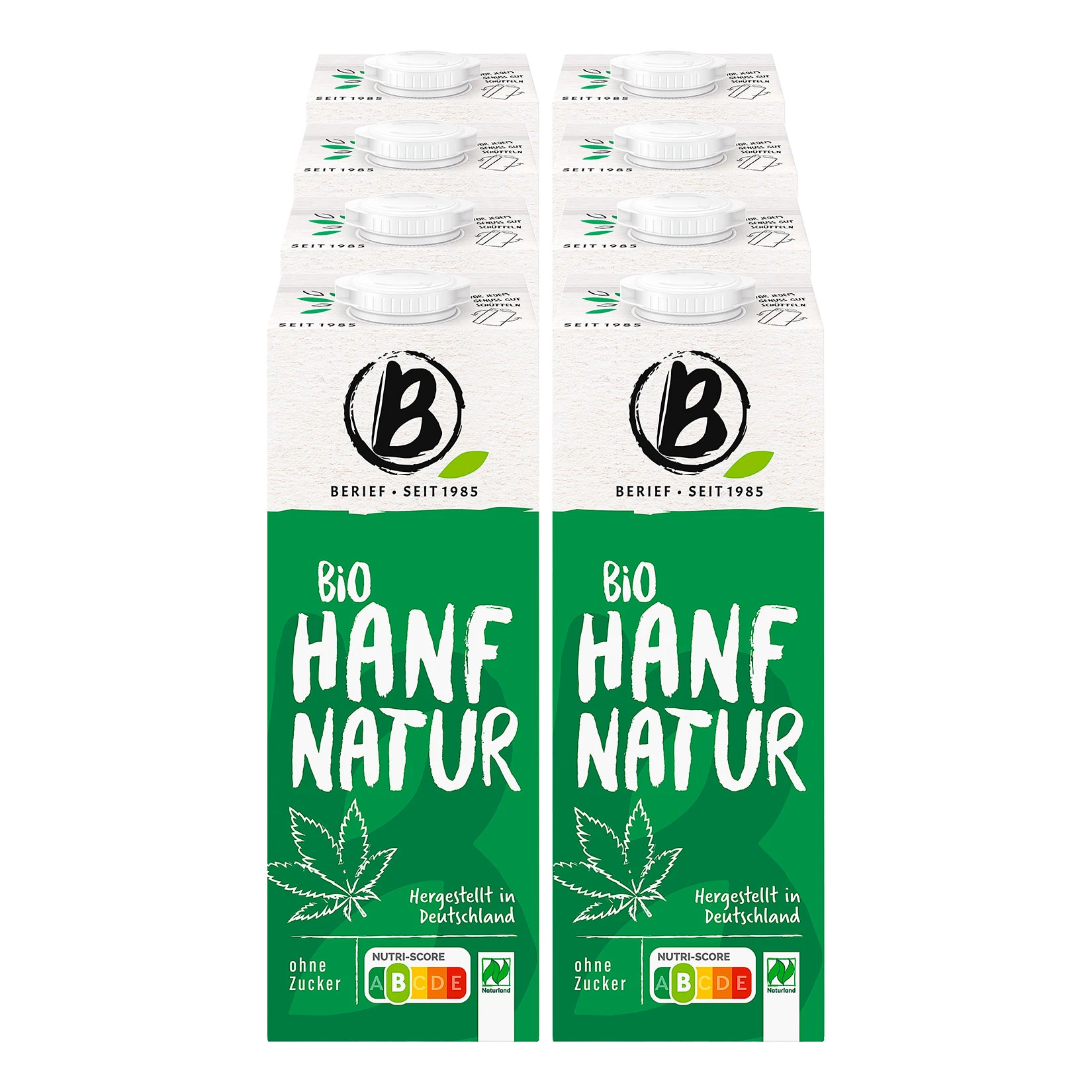 Berief Bio Hanf Drink Ohne Zucker 1 Liter, 8er Pack 3 Berief Bio Hanf Drink Ohne Zucker 1 Liter, 8er Pack