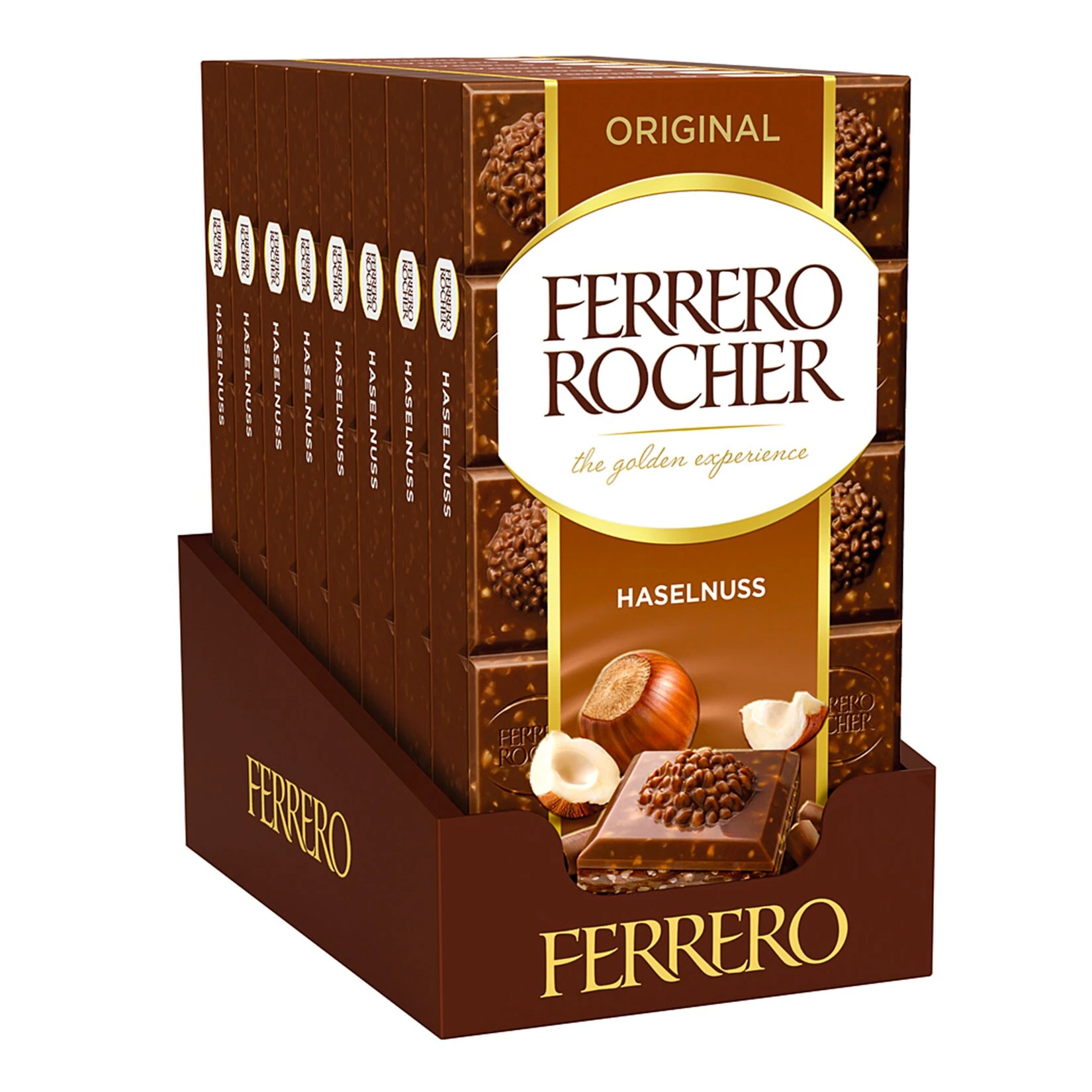 Ferrero Rocher Tafelschokolade 90 G, 8er Pack 3 Ferrero Rocher Tafelschokolade 90 G, 8er Pack