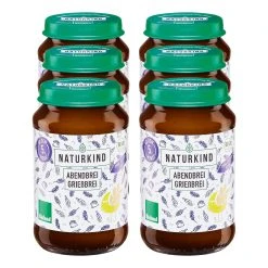 NATURKIND Bio Abendbrei Grießbrei 190 G, 6er Pack