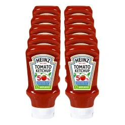 Heinz Tomato Ketchup 50% Weniger Zucker & Salz 500 Ml, 10er Pack