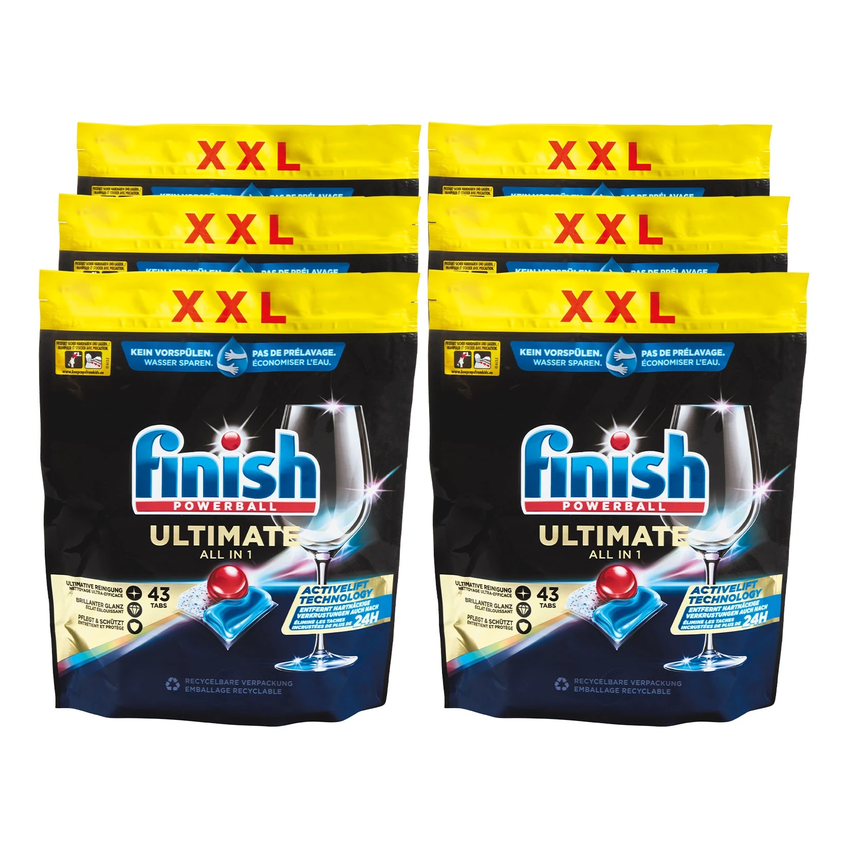 Finish Ultimate All In 1 XXL 43 Tabs, 6er Pack 3 Finish Ultimate All In 1 XXL 43 Tabs, 6er Pack