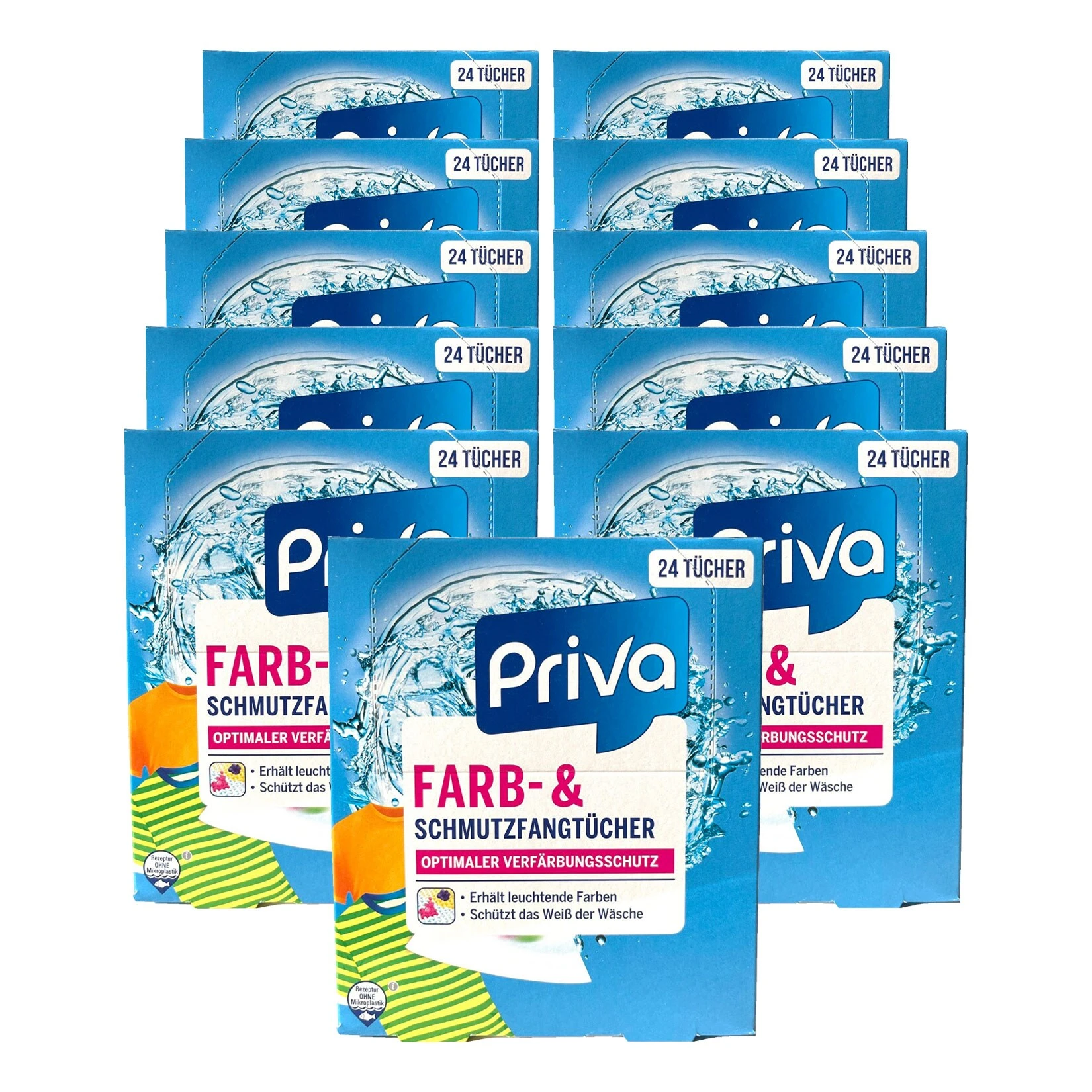 Priva Farbfangtücher 24 Stück, 11er Pack 3 Priva Farbfangtücher 24 Stück, 11er Pack