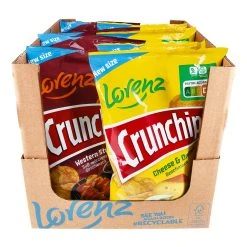 Lorenz Crunchips 150 G, Verschiedene Sorten, 10er Pack